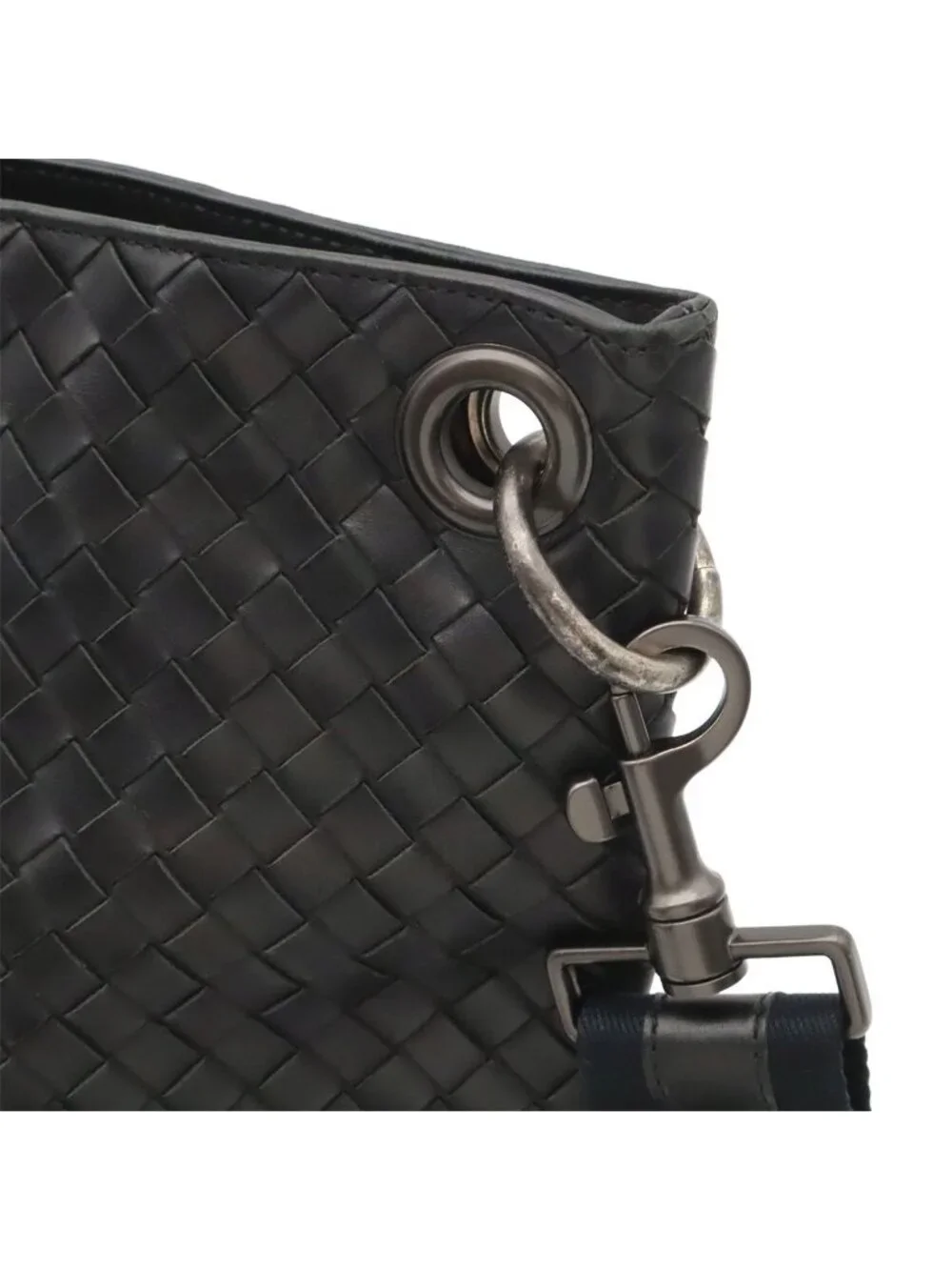 Bottega Veneta Intrecciato Shoulder Bag Crossbody Black